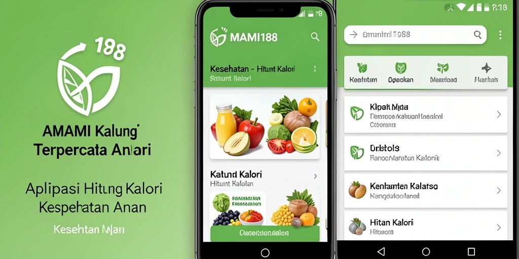 Tampilan antarmuka MAMI188 yang bersih dan informatif untuk hitung kalori.