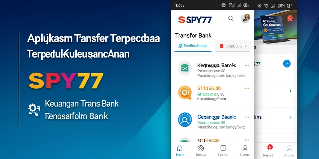 Antarmuka SPY77 yang ramah pengguna untuk Transfer Bank.