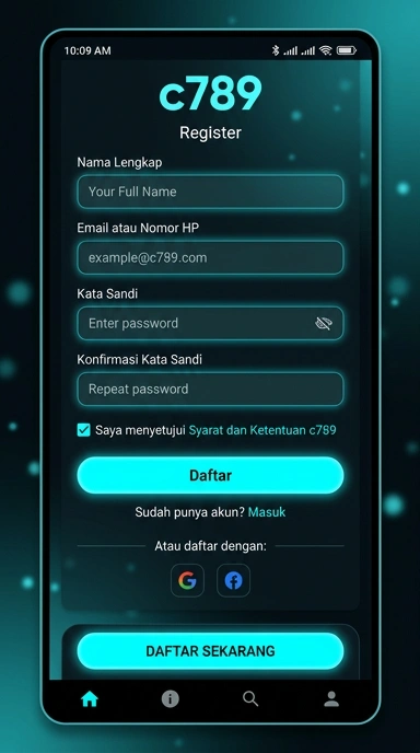 Cara Mudah Buat Akun Baru c789 untuk Android